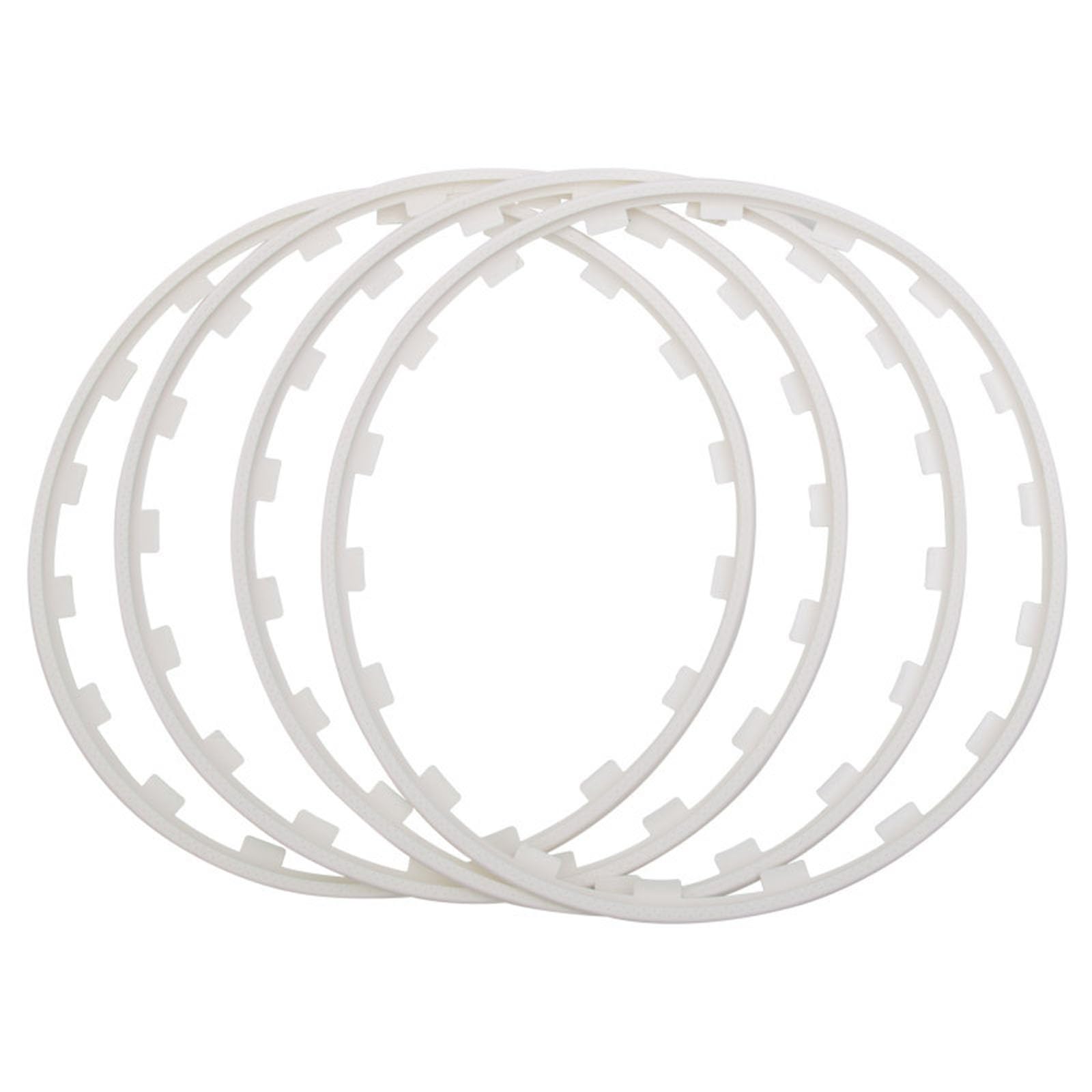 Strisce di Protezione del Rivestimento del cerchione - Striscia di Protezione del mozzo della Ruota dell'auto per prevenire irritazioni sul marciapiede e Graffi sulla Ruota(White,20in)