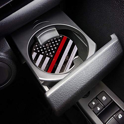 Juego 2 Posavasos de Cerámica Absorbentes para Auto Rojo miniatura 4