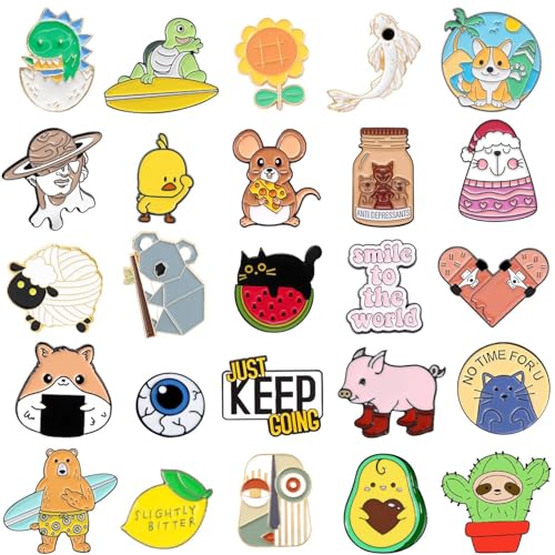 20305080 mixed enamel brooch bulk setlapel badges cartoon plant enamel pin sets funny button pins jewelry for backpack cloths hats jacket decoration