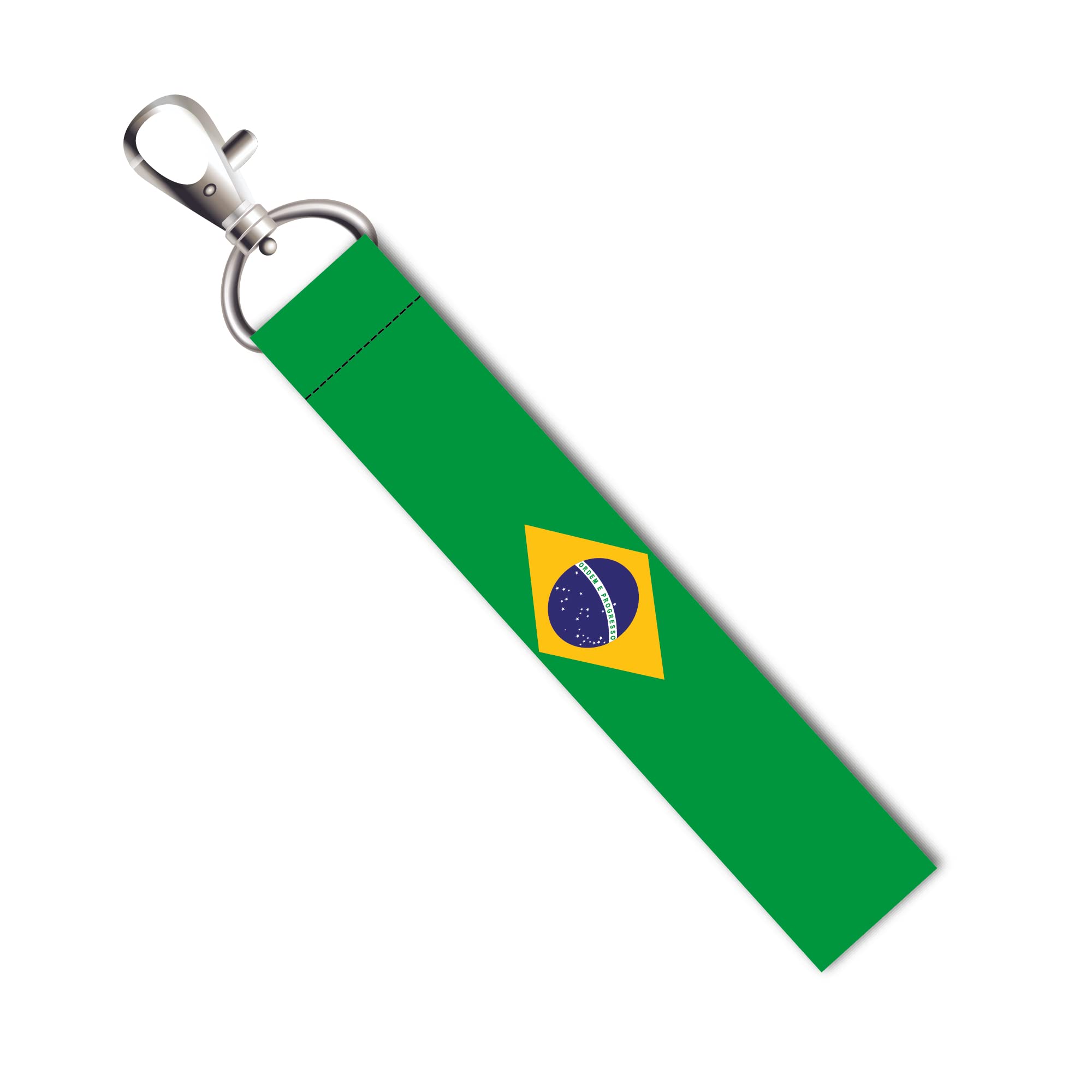 brazil lanyard bag tag with swivel lobster for gift luggage bags backpack laptop bags students travelers l x h 5 x 0.8 inch