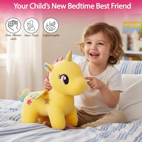 Image of Zest 4 Toyz Unicorn Soft Toy for Girls (30 cm) | Rainbow Horn Unicorn Toy | Cute Stuffed Animal Plush Toy | Baby Toys | Cuddly Teddy Bear for Kids | Birthday Gift for Girls - Multicolor (Pack of 1)