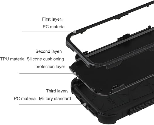 Miniatura 3 de X-belmox Funda protectora para iPhone 14 Pro Max, 3 capas resistente para Apple 14 Pro Max resistente a prueba de golpes, a prueba de caídas Funda
