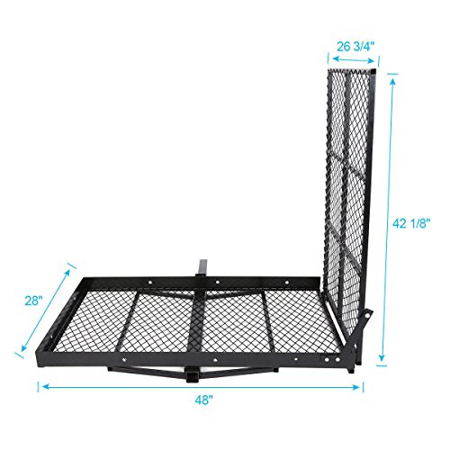 Folding Wheelchair Scooter Carrier Rack 250Kg Medical Rack Ramp Hitch Mount #TOP3