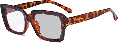 Eyekepper Gafas de lectura fotocromáticas de transición para mujer, tortuga +2.50
