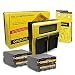 Produktbild PATONA Dual LCD Ladegerät mit 2 Akkus NP-F970 Kompatibel mit Sony F960, F950, F930, F750, F550 Batterien für Blitzgeräte, Videoleuchten, Camcorder