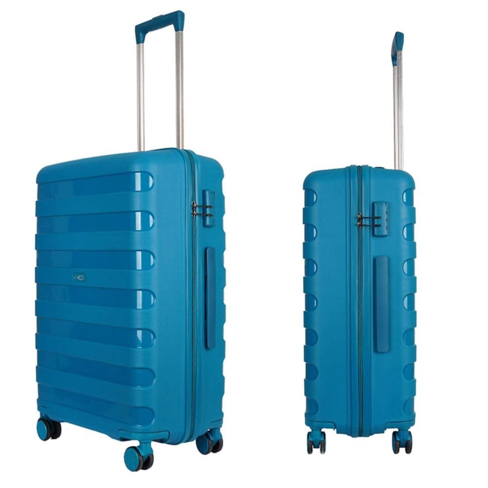 rcs luggage RCS LuggageRCS Swift PRO 8 Spinner Smooth Wheels Small Trolley Bag Single Zipper Trolly with Side Handle (TealGreen-20inch)-picture-13