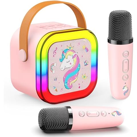 Doyran Children's Karaoke Machine with Microphones Cover
