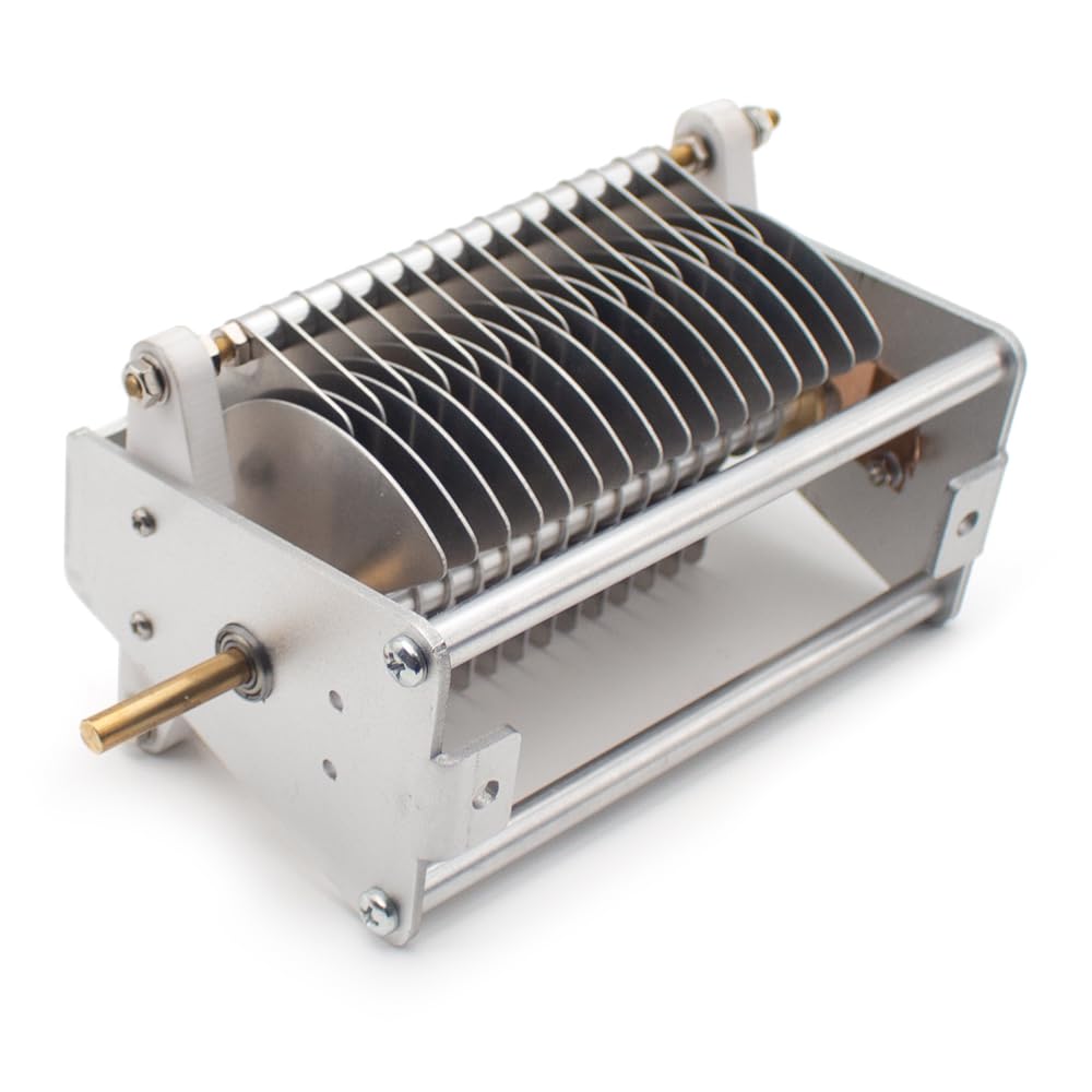 Toplionace Condensatore Variabile ad Aria 20-240P, Condensatore di Sintonia ad Alta Tensione 2kv per Progetti di Radio e Amplificatori