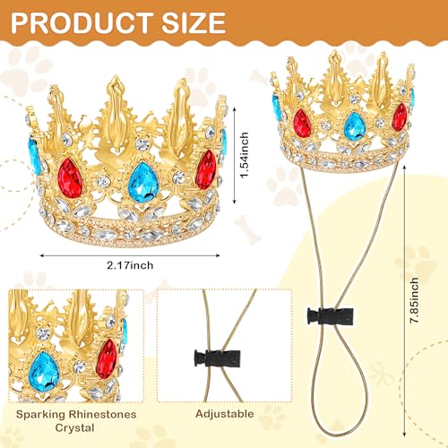 Corona Princesa para Mascotas Abbylike Talla S miniatura 2
