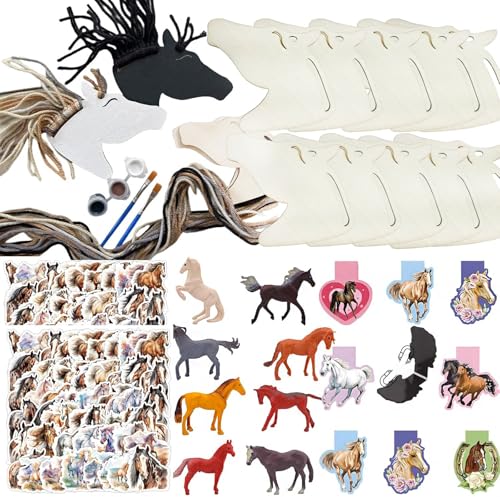 🐴【Fatto a mano】: ciondolo a forma di cavallo dipinto a mano, realizzato con legno naturale selezionato e accuratamente dipinto a mano per catturare la forma capricciosa del cavallo. In combinazione con un cordino di iuta o una catena di metallo, decora zaini, specchietti retrovisori delle auto o davanzali delle finestre e dona al tuo spazio abitativo una bellezza naturale e atletica armoniosa.