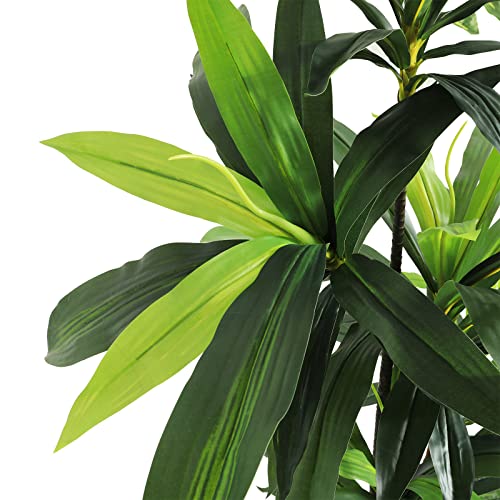 Viagdo Dracaena Silk Plant Artificial 5Ft Faux House Plants Evergreen Dracaena Marginata Fake Yucca Palm Trees In Pot Realistic Dragon Tree For Living Room Home Office Decor Indoor Outdoor #TOP1