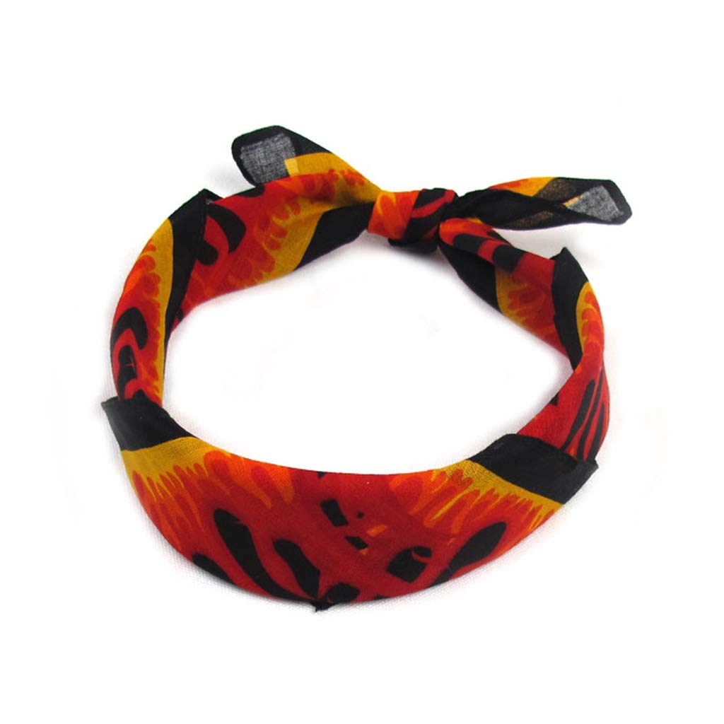 Bandana Quadrata Unisex Oceania Legends - Drago Cinese Fuoco - Fatta A Mano Inghilterra