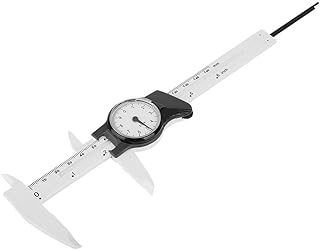 Dimensional Measurement,0-150mm Plastic Dial Vernier Caliper Ruler Gauge Roofessional Measure Tool (White)