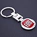 ESMPRO for Fiat Car Logo Keychain 3D Quality Metal H Key Chain Keyring Double Side