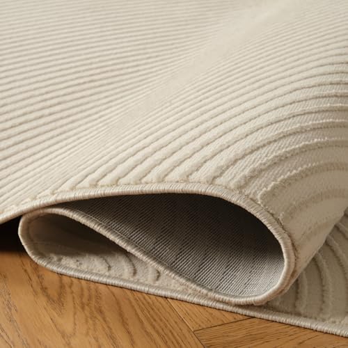 Tapete Revival Rugs 200x152 cm Beige Recycled Polyester miniatura 4