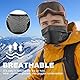 WTACTFUL Schlauchschal Herren Halbe Sturmhaube Motorrad Halstuch Herren Halswärmer Ski Mask Skimaske Halsschlauc Neck Gaiter Motorrad Gesichtsmaske für Winter Laufen Skifahren Snowboarden Alle Schwarz