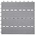 Produktbild Mendler WPC Bodenfliese Rhone, Holzoptik Balkon/Terrasse, 11x je 30x30cm = 1qm linear - Basis grau