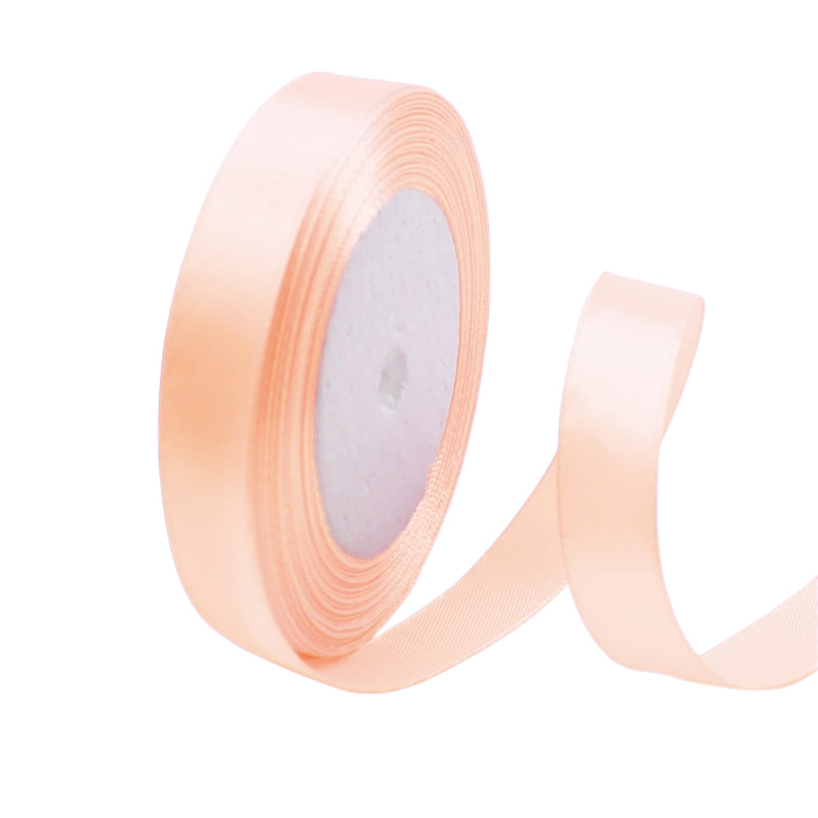 Champagne Gold Satin Ribbon 10mm, 23 Meters Champagne Fabric Ribbons Double Sided Silk Ribbons for Gift Wrapping, Crafting, Hair Bows, Balloons, Wreaths, Cakes, Wedding Party, Christmas Decoration — view 92