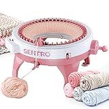 Knitting Machine, 48 Needles Knitting Loom Machine with Row Counter, Smart Weaving Loom Knitting Round Loom, Knitting Board Rotating Double Knit Loom Machine Kit for Adults and Kids
