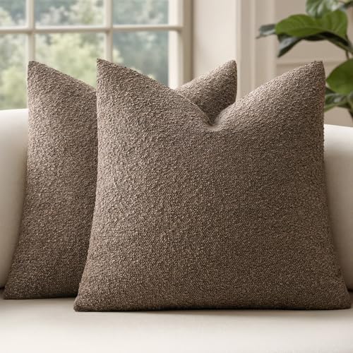 MIULEE 20x20 Inch Decorative Pillow Covers for Couch Bed Set
