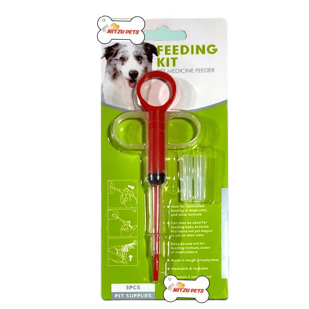 Nitzu Pets Dogs and Cats Medicine Feeder Pet is Given Medicines Medical Feeding Tool Silicone Syringes Super Durable and Reusable Extremely Convenient (Color May Vary) (1 Pcs) (1 Pcs) (B0CM3DTBY4) Amazon Price History, Amazon Price Tracker