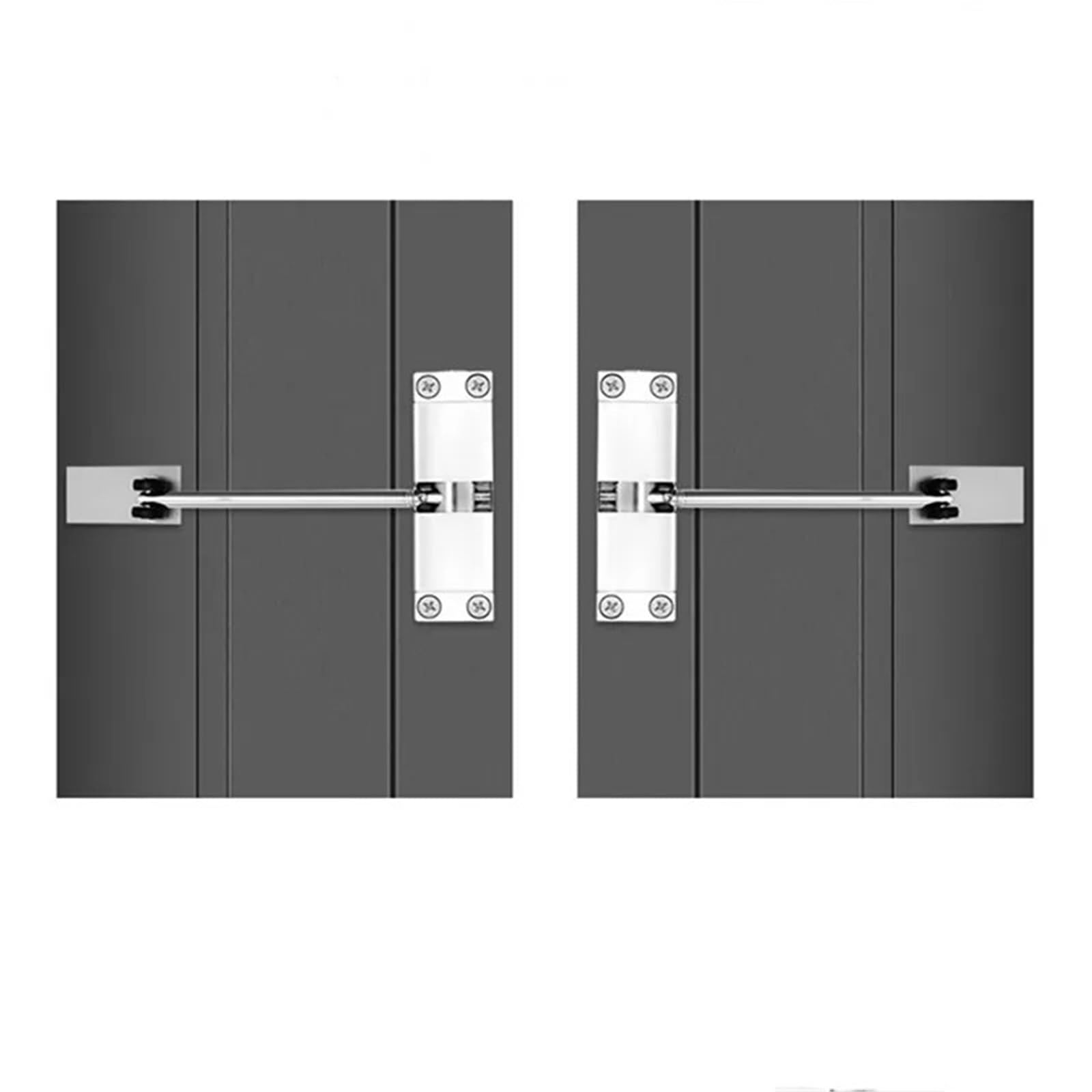 2 Pz 20-40 Kg Chiudiporta Automatici Regolabile Heavy Duty Sicurezza Primavera Silenzio Dispositivo Di Chiusura Mobili Porta Hardware Convertire Incernierato Per Porte(Black)