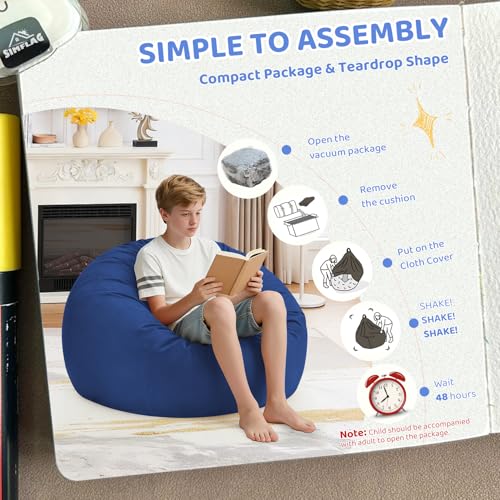 SIMFLAG 2FT Memory Foam Bean Bag