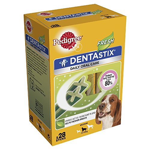 PEDIGREE® DENTASTIX™ DAILY FRESH Multipack für mittelgroße Hunde 4 x 7 Stück