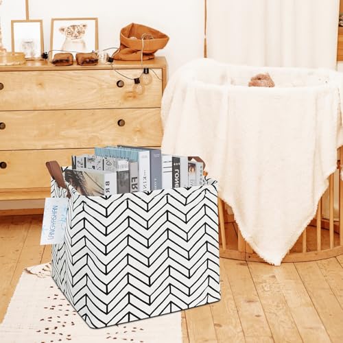 Image of Square Storage Baskets Children Shelves Gift Toy Organizer Room Geometric | Laundry Hamper Collapse Canvas with Handles for Organizing Home Kitchen Children Toys Office Closet Shelf
