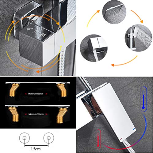 Rainfall shower head pour des matins dynamiques sous la douche - 4