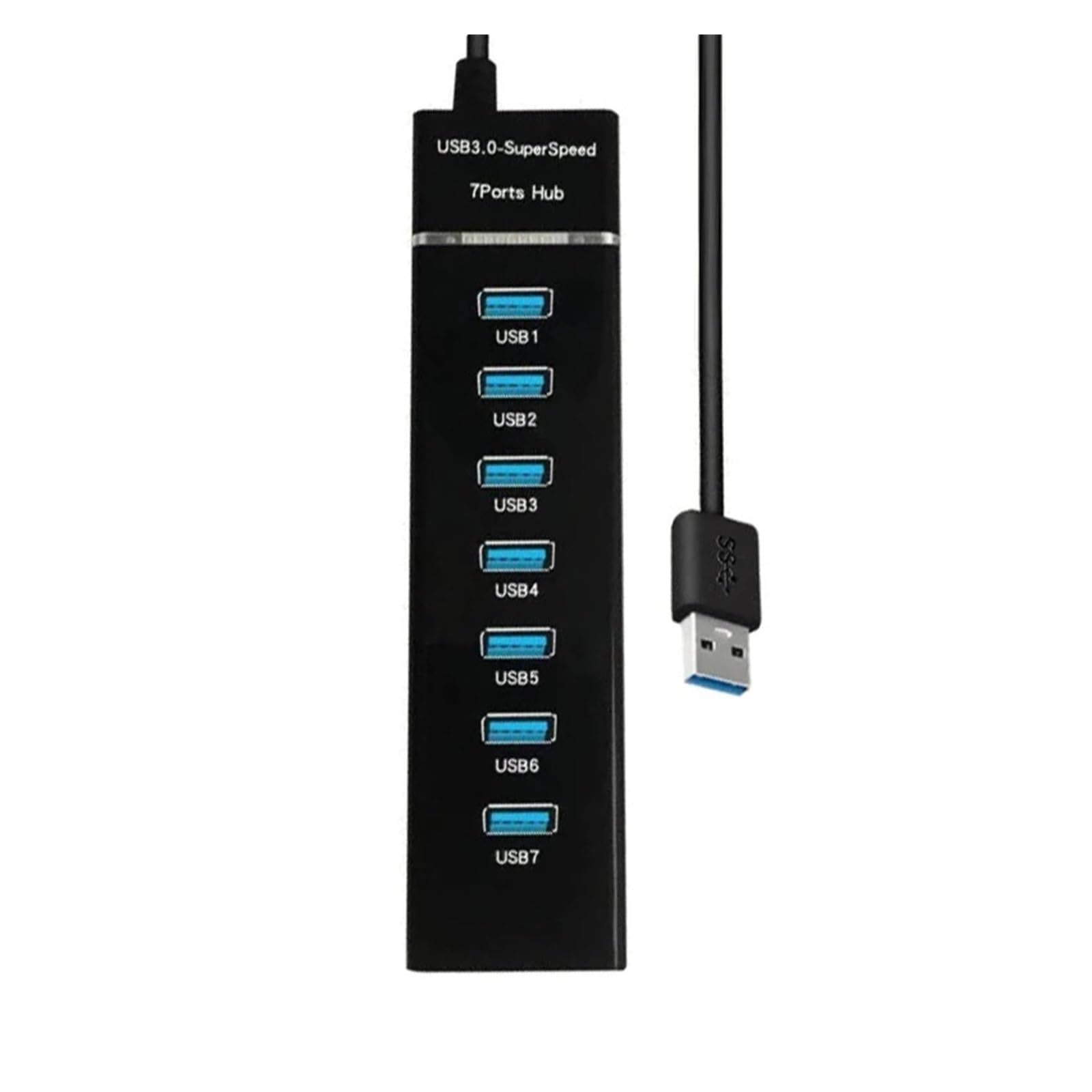 Szybki Koncentrator UaHigh Speed ​​USB Rozgałęźnik Multi USB 7-portowy Ekspander Wielokrotny SB Rozdzielacz Wielu MożLiwość Szybkiego łAdowania