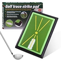 Golfmatte mit sofortigem Schwungpfad-Feedback | 43,2 x 30,5 cm Schlagbahn-Analyse Übungsmatte | Robuste Anti-Rutsch Gummibasis für Indoor & Outdoor Training | Ideal für Anfänger & Kinder