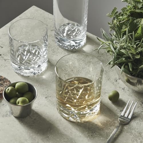 Verre cristal Orrefors Carat Old Fashioned service de table 4pcs