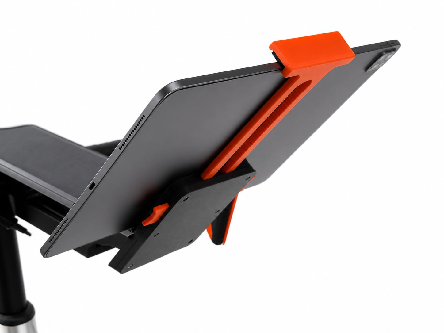 Tablet-Halterung für Zwift Ride Bike, Schwarz und Orange, sichere Klemmhalterung