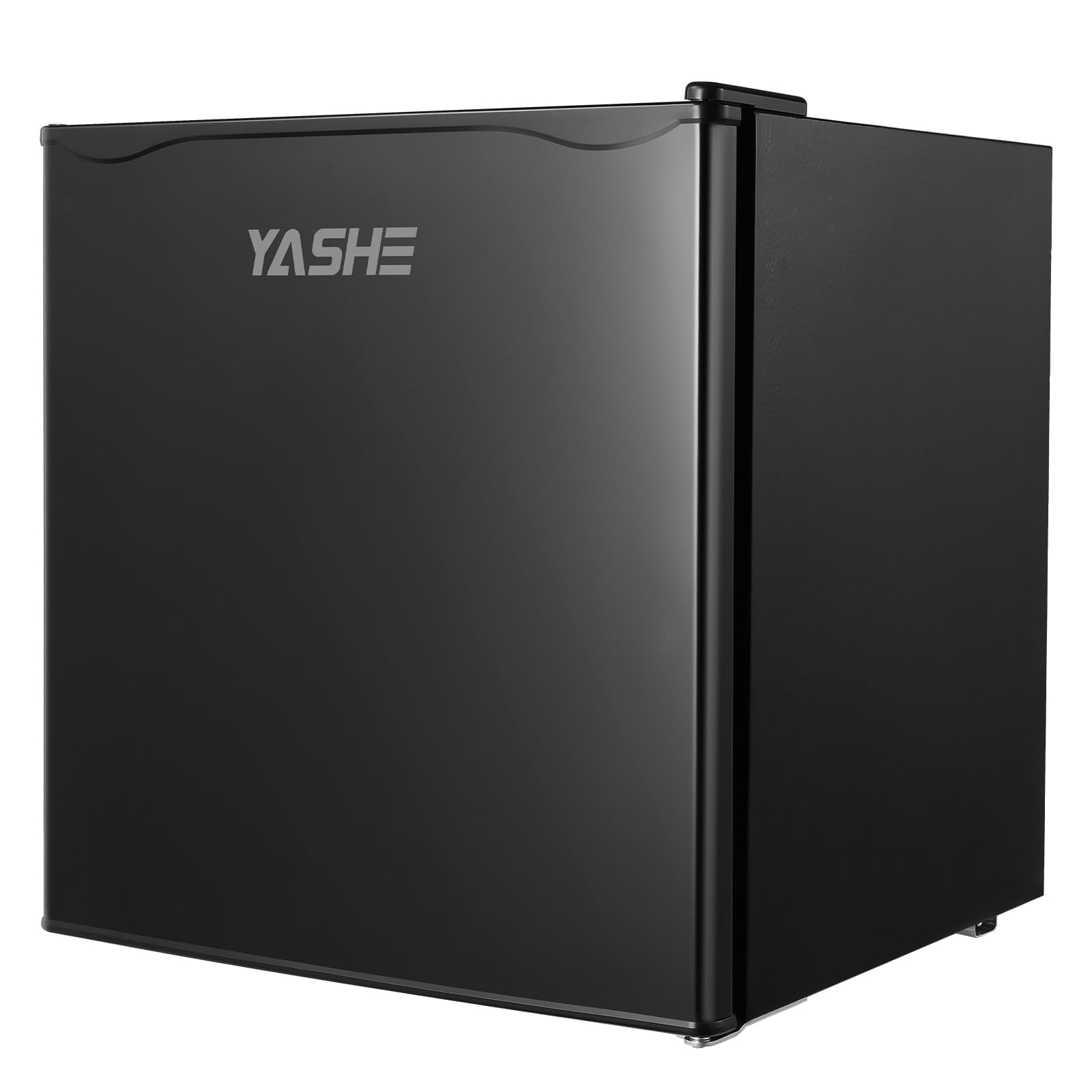 YASHE 52L Mini Fridge Freezer, Table Top Fridge, Single Door Compact Refrigerator, Adjustable Thermostat, Large Capacity, Reversible Door, Refrigerators for Bedroom, Offices, Dorm, Apartment