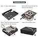 Geekworm Aluminum Alloy CNC Case for LattePanda V1.0 / Geekworm Enclose with Cup Super Mute Cooling Fan Kit for Latte Panda Mother Board