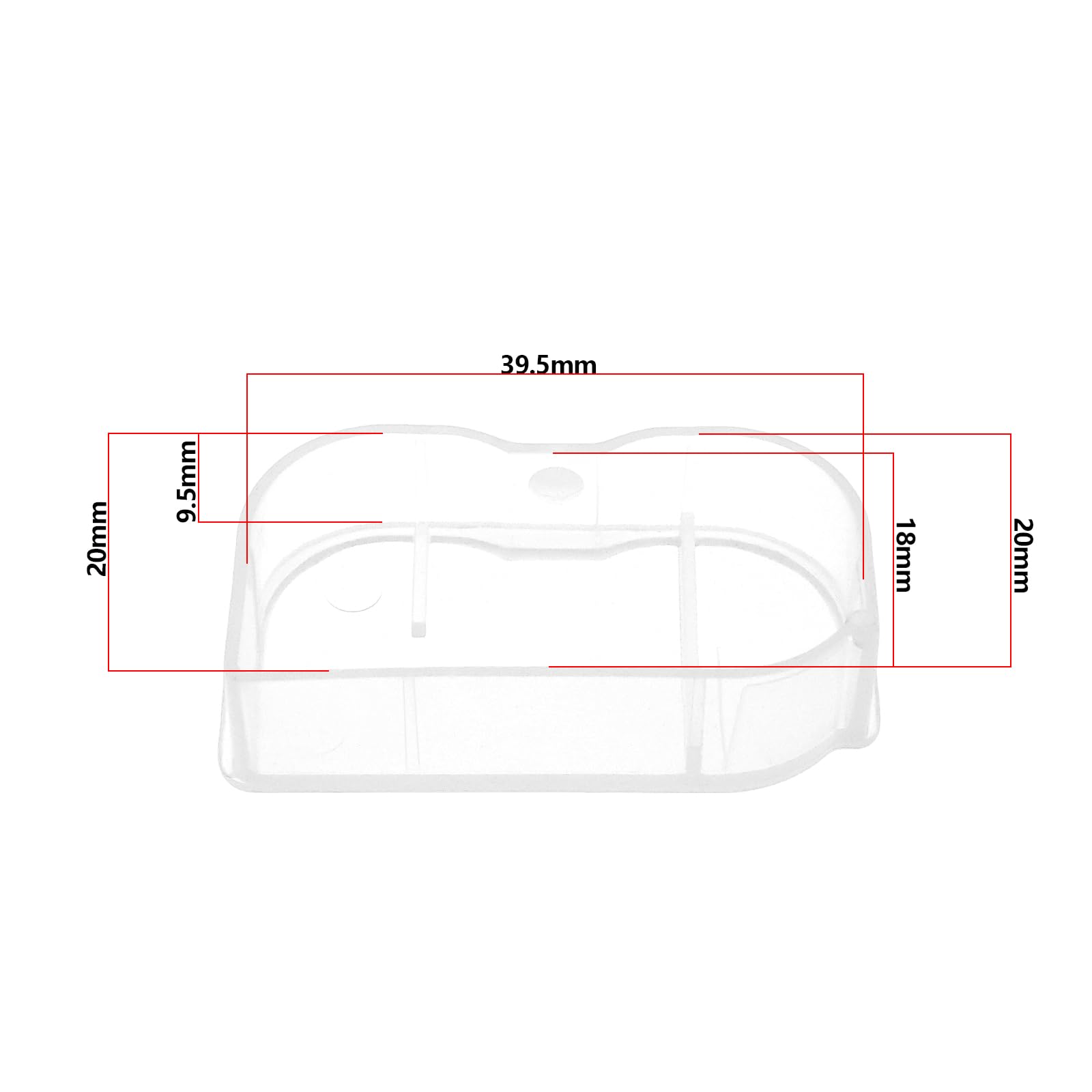 OTOTEC Lot de 10 coques de protection de batterie en polypropylène compatibles avec appareils photo Nikon EN-EL15 EL15A EL15B D500 D600 D610 Transparent