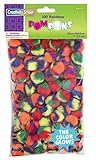 Creativity Street Pom Pons 100-Piece x 1 Inch, Rainbow