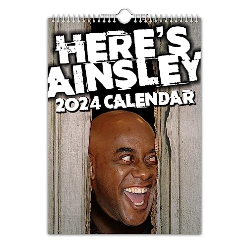 The Calendar King - Here’s Ainsley 2024 Wall Calendar - A4 Size (210mm x 297mm)