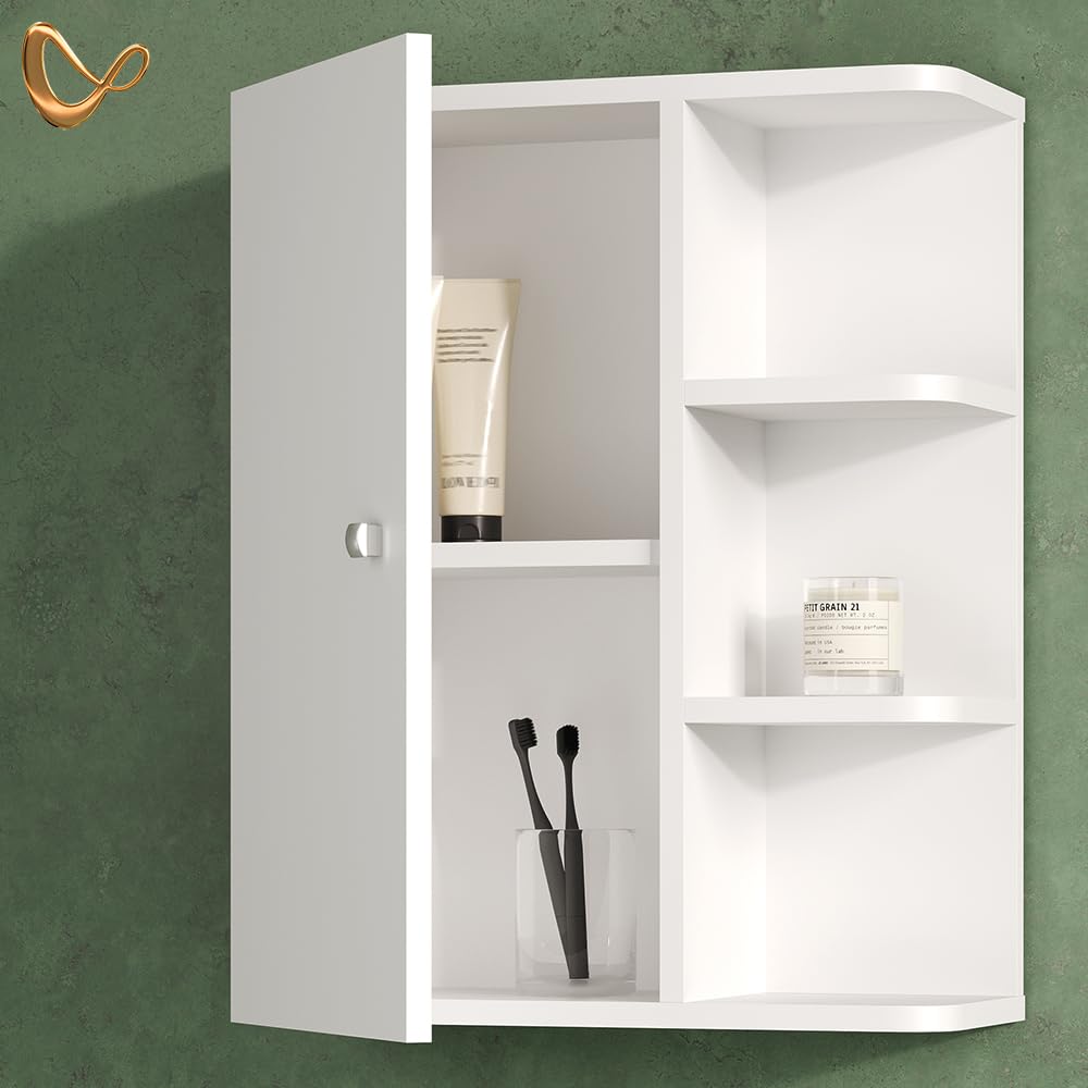 Livinity Armario de baño Fucino, Blanco, 47.2 x 59.2 cm