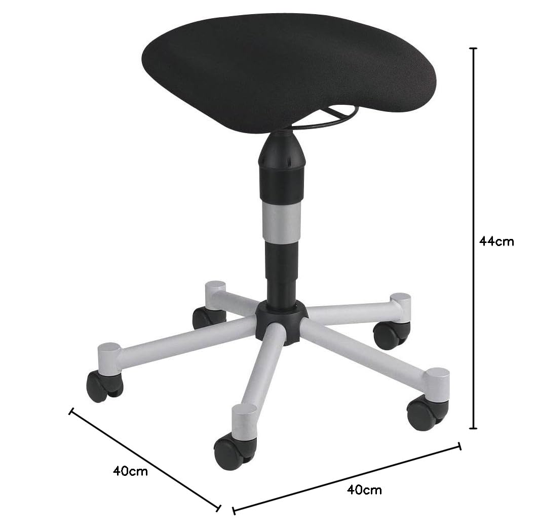TOPSTAR Wellnessstuhl/Hocker Balance 20 Stoff schwarz