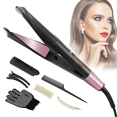Ökostein Hair Straightener & Curling Iron 2-in-1 Curl & Straight - Straightening Iron