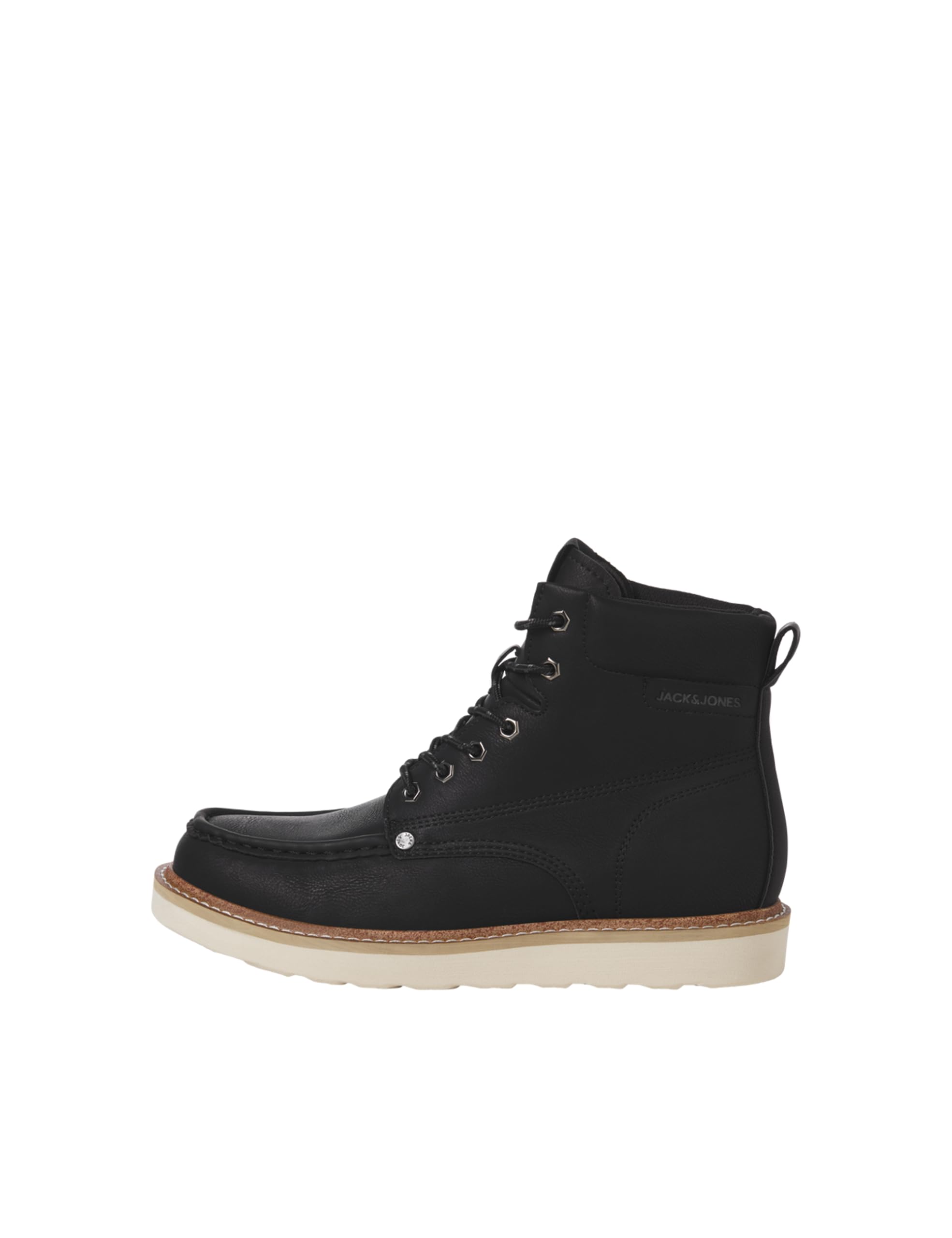 JACK & JONES Mężczyźni Jfwarchway Pu Moc Bootbotki sznurowane