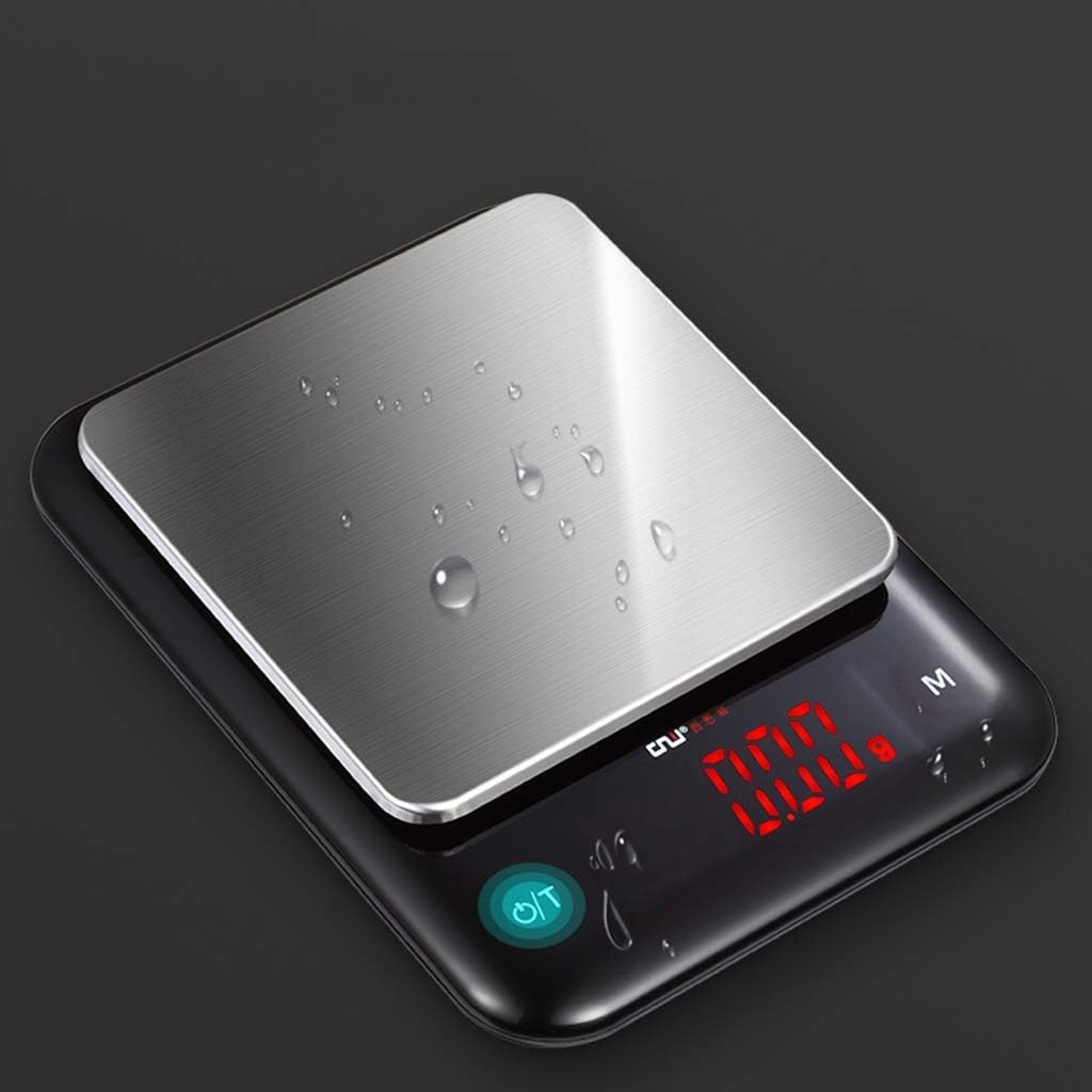 Waga kuchenna z ładowaniem USB Cyfrowa waga kuchenna Waga spożywcza Stal nierdzewna Waga elektroniczna Podświetlany wyświetlacz LED Funkcja tarowania (500 g / 0.01 g) (Color : 3000g/0.1g)