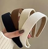 Headbands for Women Non Slip Trendy Headbands for Women’s Hair 1 inch Wide Cute Headband for Girls, Fall Head Bands Elastic Hair Bands for Womens Fashion Accessories for Women 4PCS