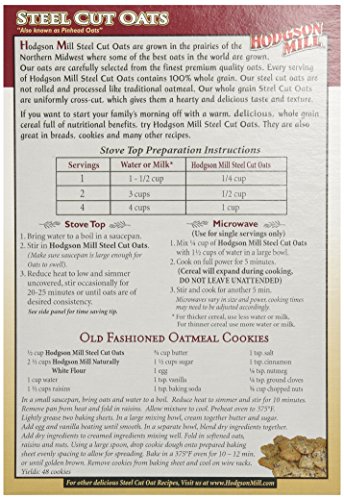 Hodgson Mills Aveia de corte de aço premium, 453 ml – 6 por caixa.
