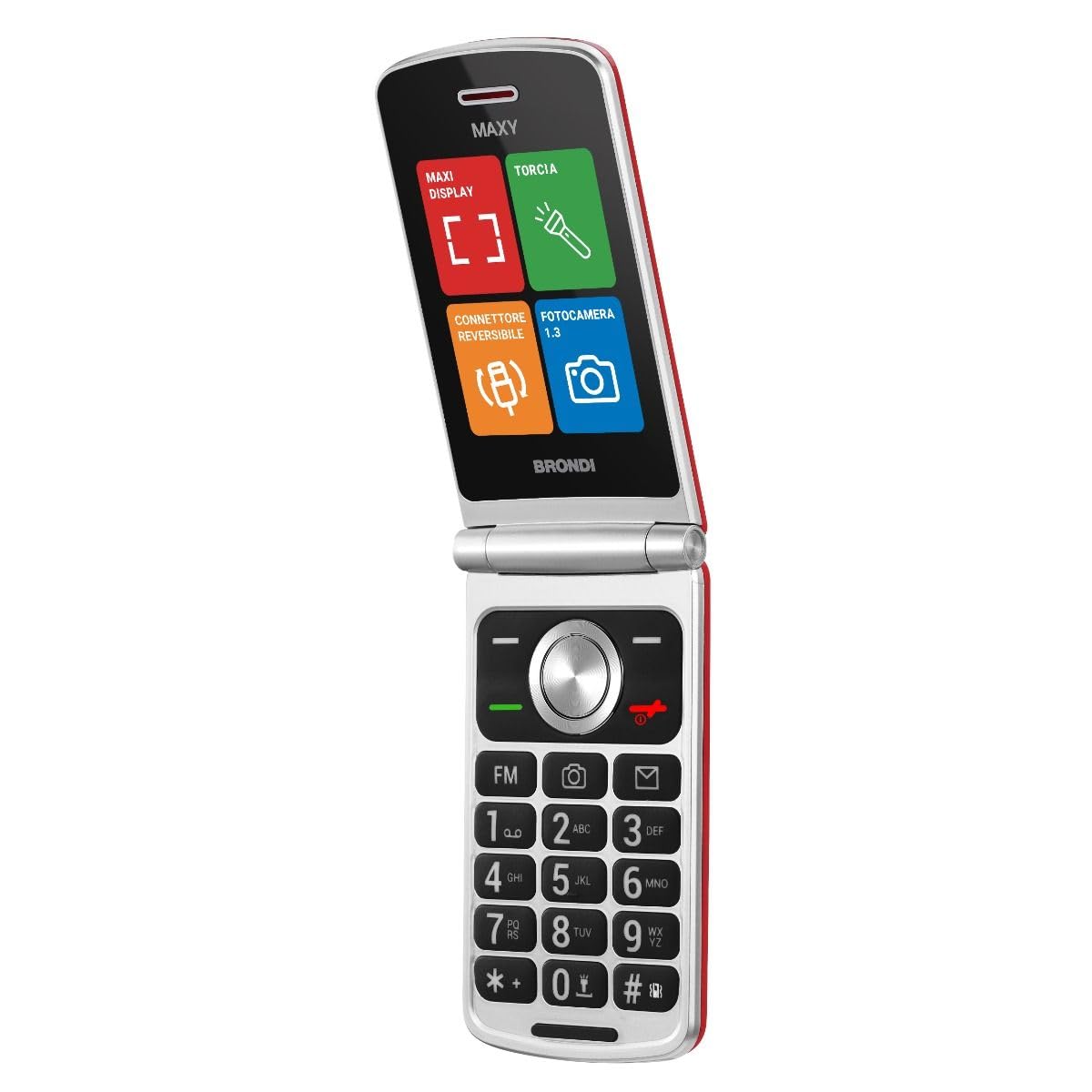 Brondi TELEFONO MAXY DUAL SIM 2.8" - ROSSO