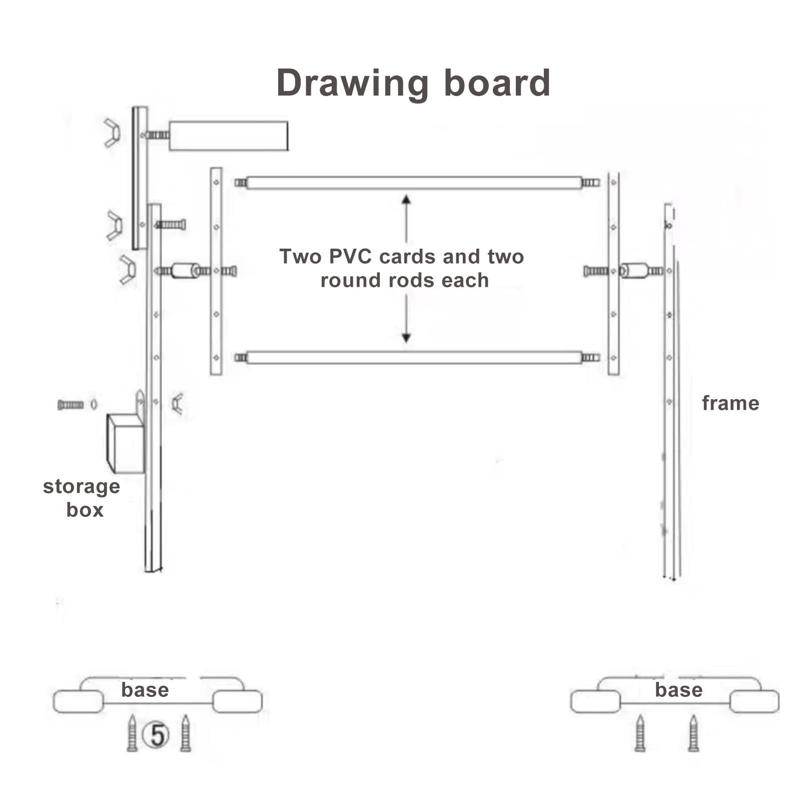 QANYEGN Crossing Stitch Stand, Needlework Stand Rack, Pine Wood Crossing Stitch Scroll Frame for Stitching Sewing Craft