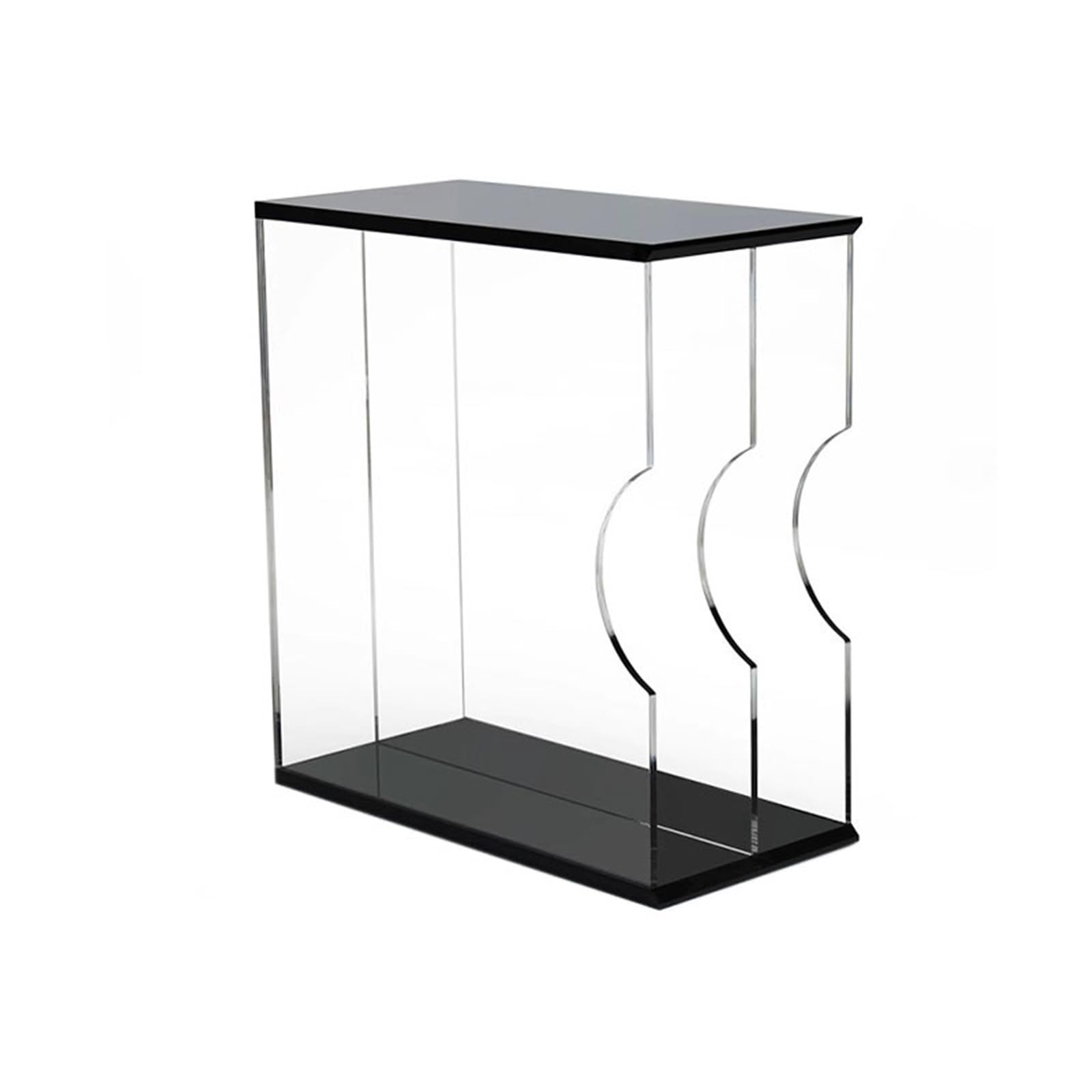 ZZlei2yu-12 record storage Double Compartment Vinyl Record Storage Rack, Table Acrylic CD Album Display Shelf Desktop Organizer