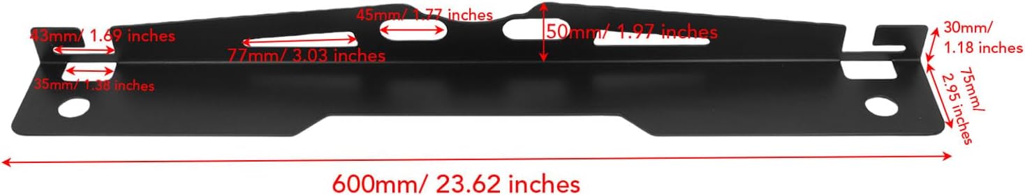 Jeffergarden Wheel Alignment Tool, Toe Alignment Tool Plates with Alloy Steel Material, 2 Slots for Tape Measure, Upgraded Design for DIY Car Front End Adjustments, Compatible with UTV ATV
